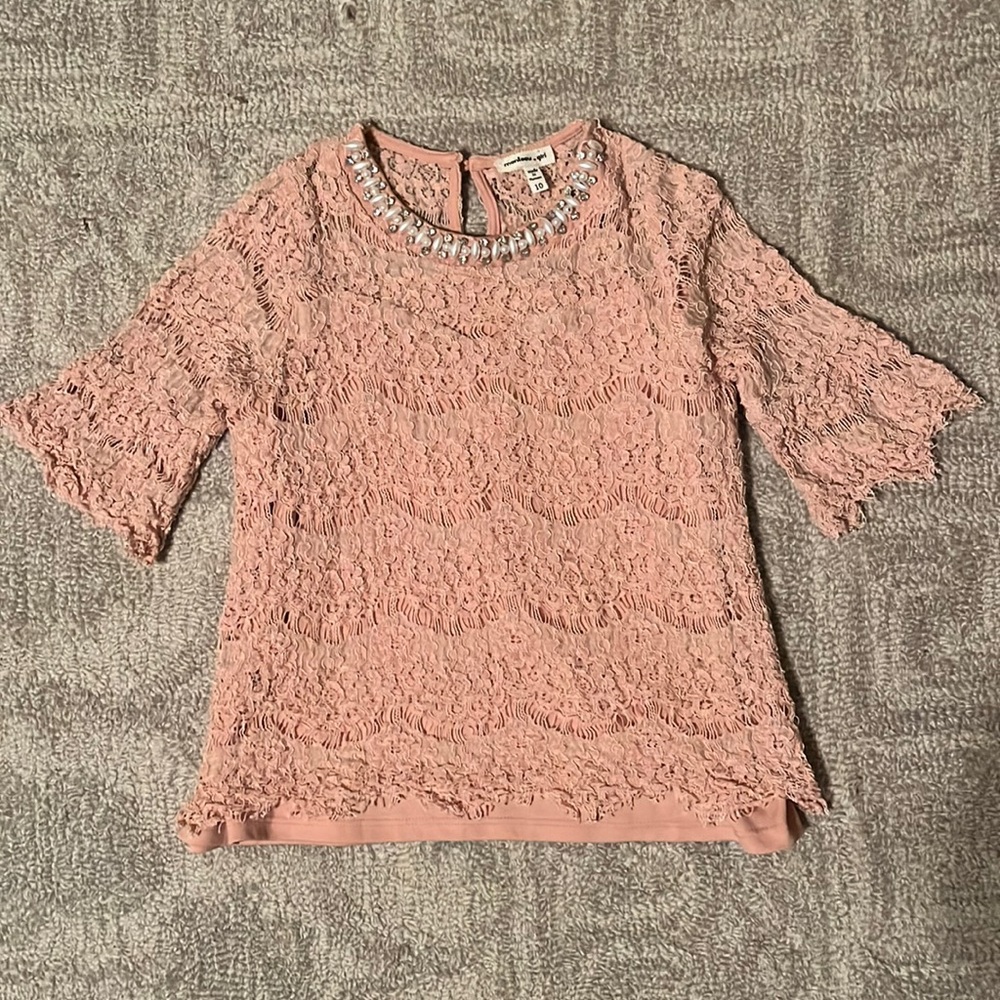 Monteau Girl Lace Top